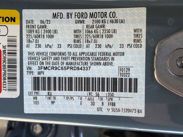 Certified 2023 Ford Bronco Sport Outer Banks AWD/4WD image 29