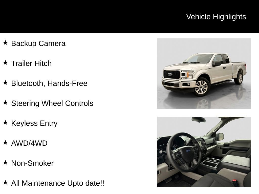 Certified 2018 Ford F150 XL w/ Equipment Group 101A Mid AWD/4WD image 22