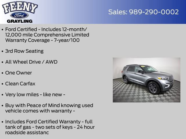 Certified 2023 Ford Explorer XLT w/ Equipment Group 202A image 11