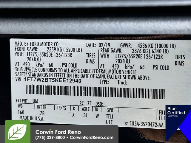 Certified 2019 Ford F250 Platinum w/ Platinum Ultimate Package AWD/4WD image 38
