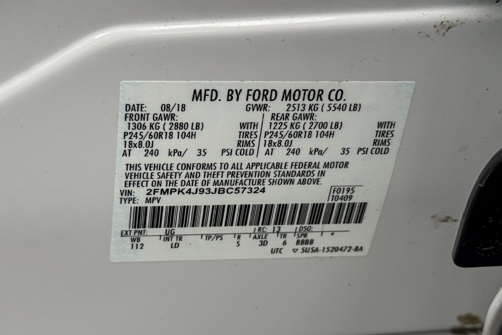 Certified 2018 Ford Edge SEL w/ Equipment Group 201A AWD/4WD image 23