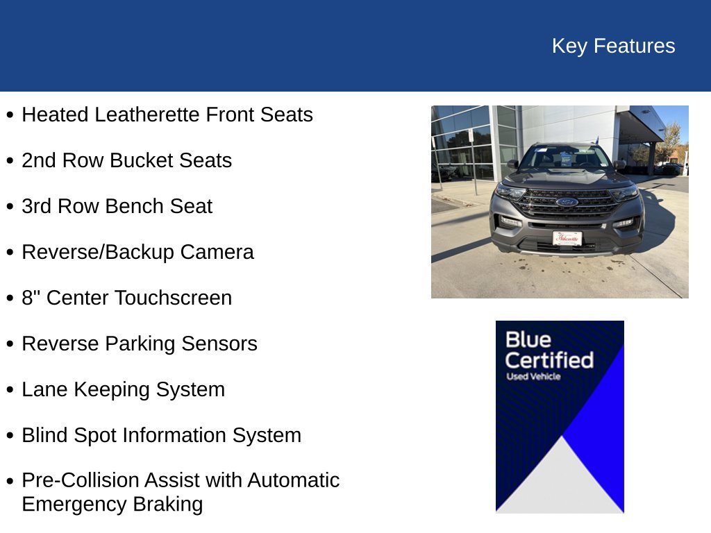 Certified 2022 Ford Explorer XLT w/ Equipment Group 202A RWD image 35