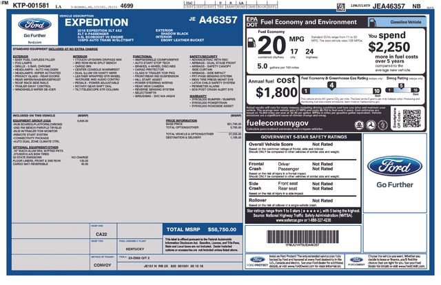 Certified 2018 Ford Expedition XLT w/ Equipment Group 202A RWD image 5