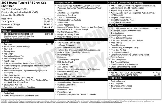 Used 2024 Toyota Tundra SR5 w/ SR5 Convenience Package AWD/4WD image 36