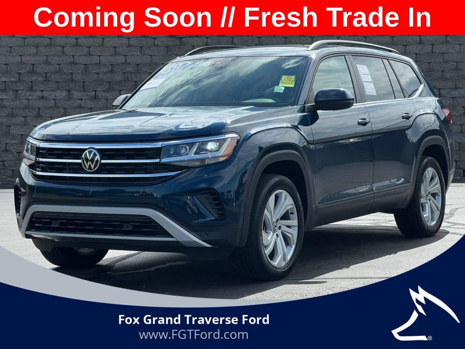 Used 2021 Volkswagen Atlas SE w/ Panoramic Sunroof Package FWD image 1