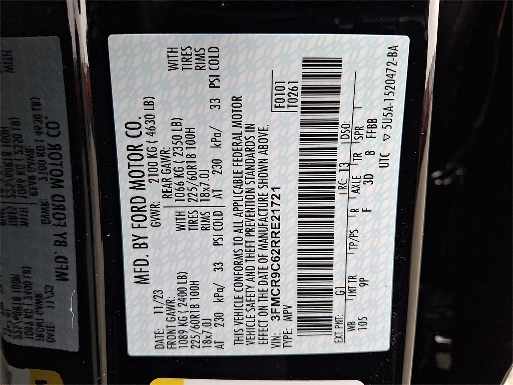 Certified 2024 Ford Bronco Sport Outer Banks w/ Tech Package image 18