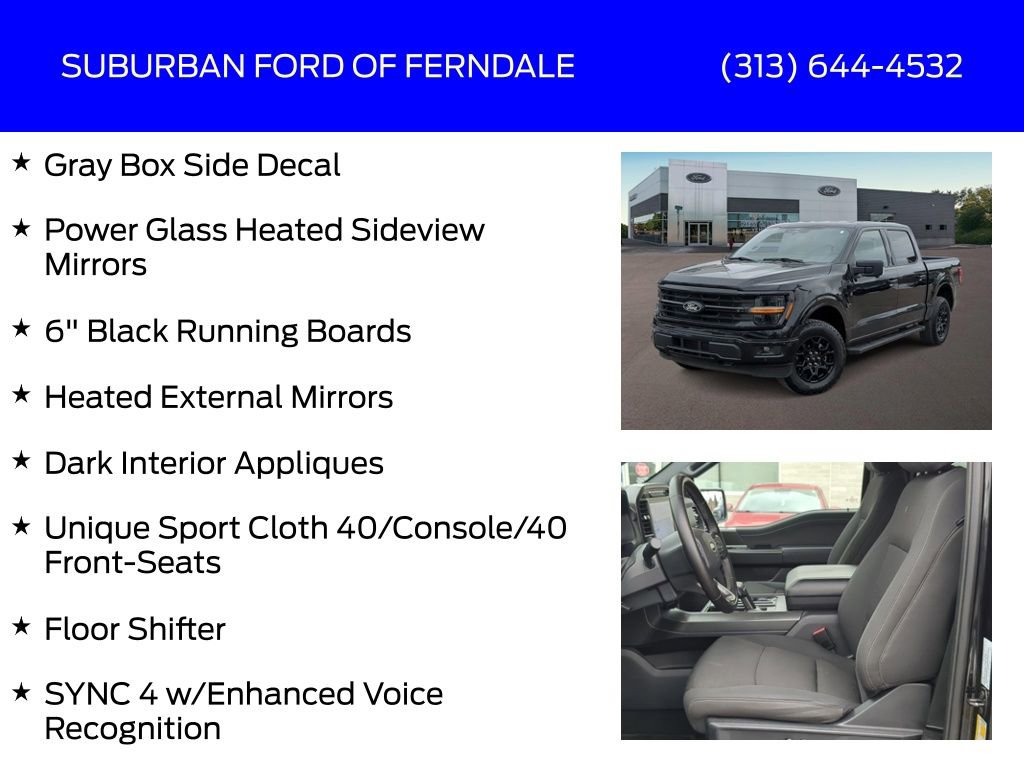 Certified 2024 Ford F150 XLT w/ Equipment Group 302A MID image 25