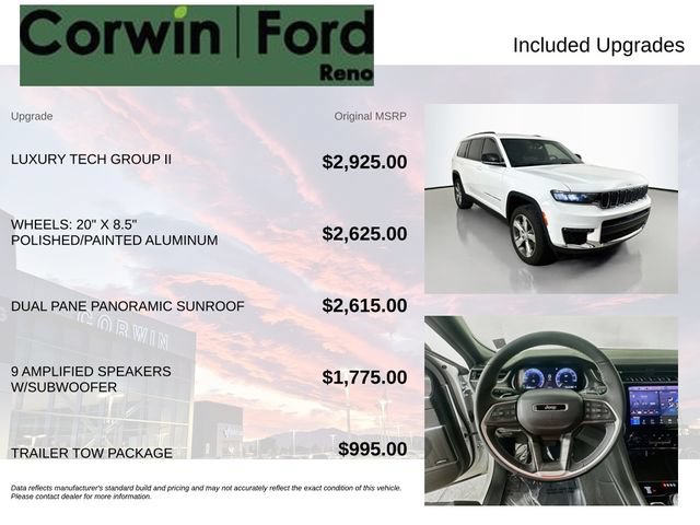 Used 2025 Jeep Grand Cherokee L Limited w/ Luxury Tech Group II AWD/4WD image 3