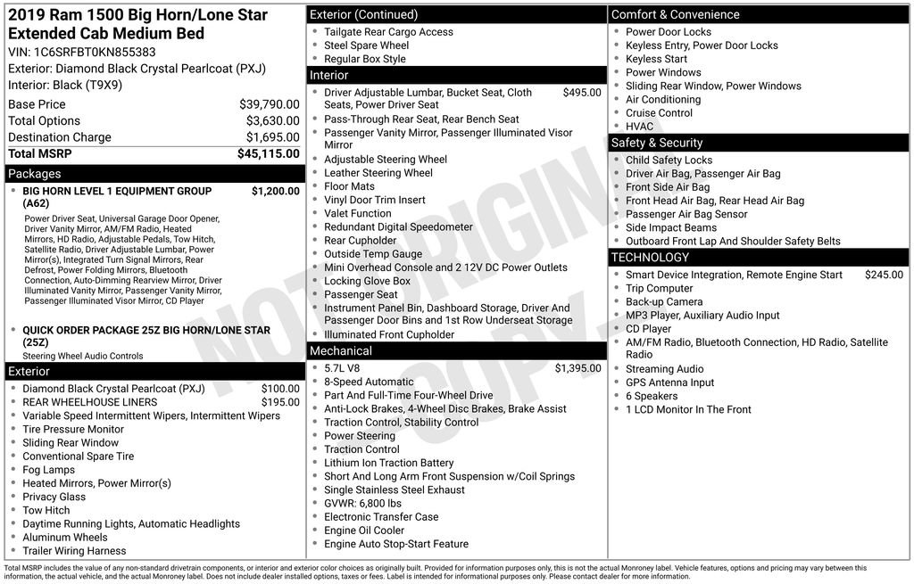 Used 2019 RAM 1500 Big Horn AWD/4WD image 7