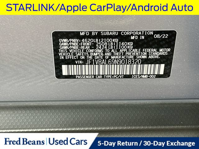 Used 2022 Subaru WRX Limited w/ Popular Package #2 AWD/4WD image 39