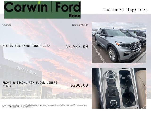Certified 2023 Ford Explorer Limited w/ Hybrid Equipment Group 310A AWD/4WD image 3