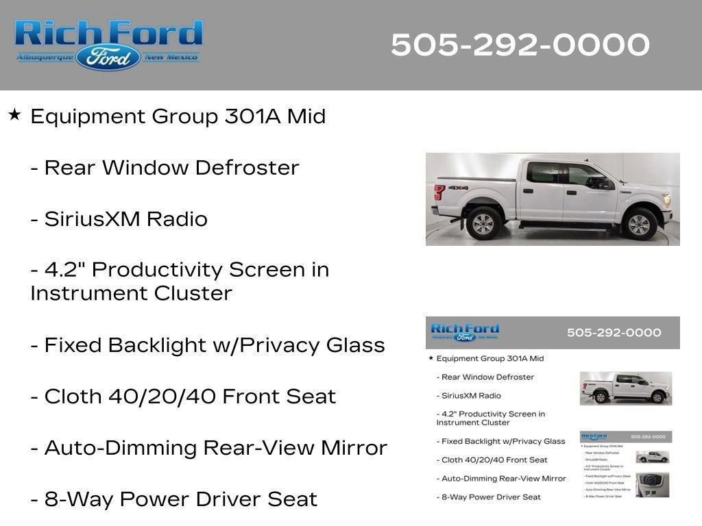 Certified 2020 Ford F150 XLT w/ Equipment Group 301A Mid AWD/4WD image 34