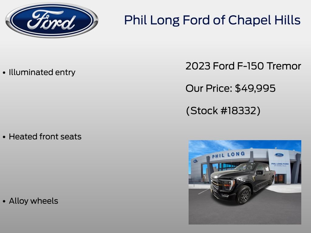 Certified 2023 Ford F150 Tremor w/ Equipment Group 402A High AWD/4WD image 40