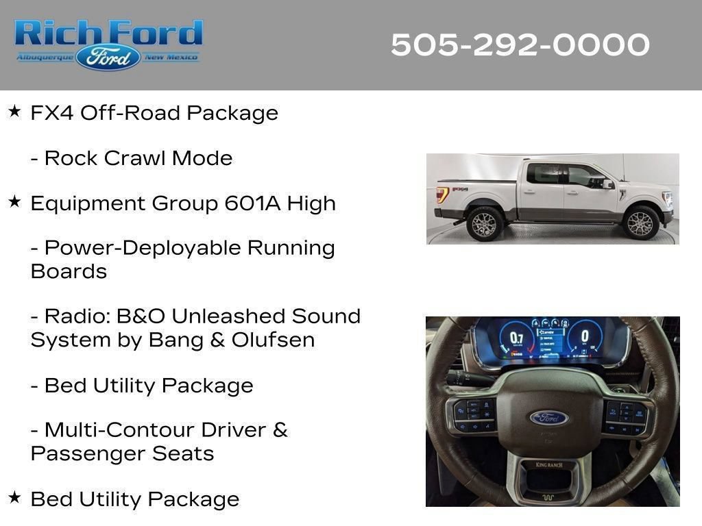Certified 2023 Ford F150 King Ranch w/ Equipment Group 601A High AWD/4WD image 41