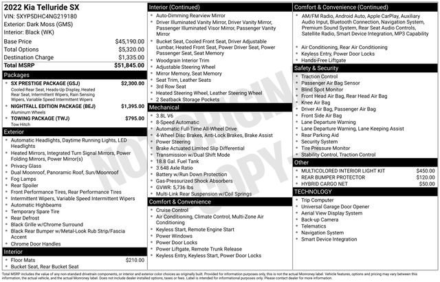 Used 2022 Kia Telluride SX w/ SX Prestige Package image 10