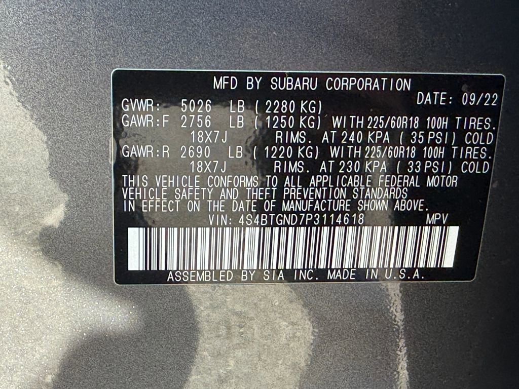 Used 2023 Subaru Outback Limited XT image 59