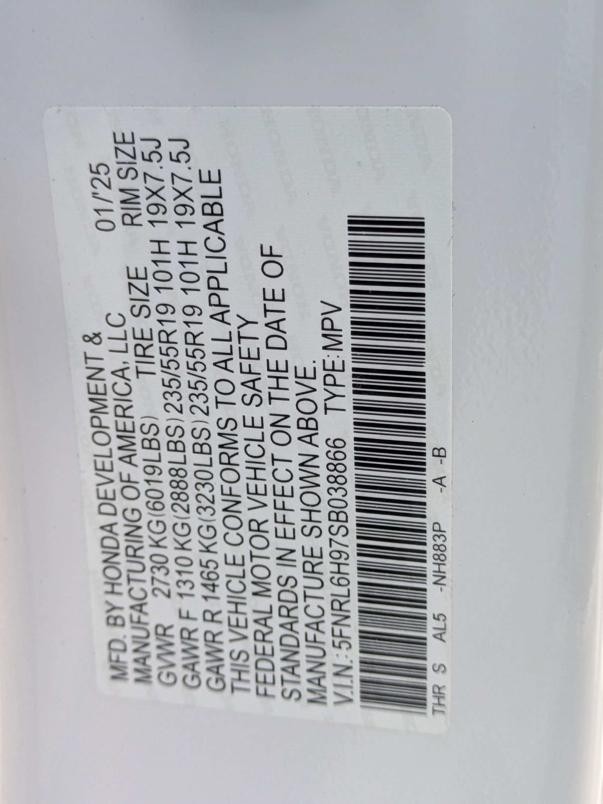 Used 2025 Honda Odyssey Elite image 17