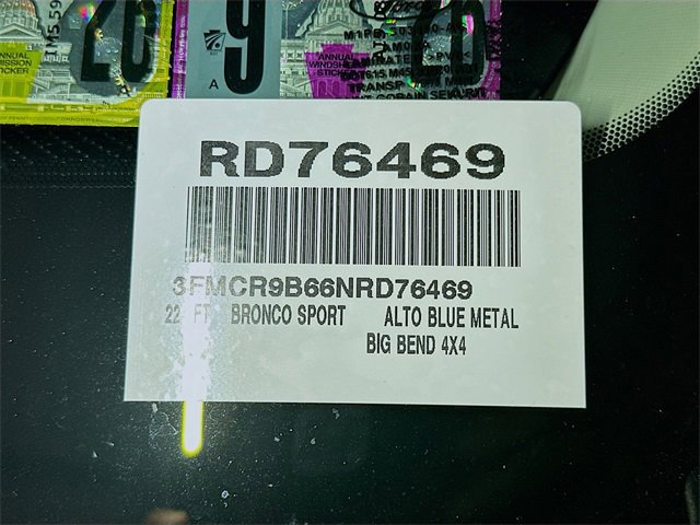 Certified 2022 Ford Bronco Sport Big Bend w/ Convenience Package image 31