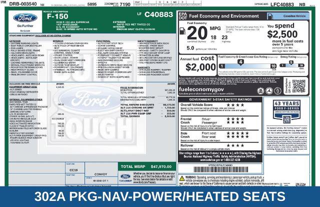 Certified 2020 Ford F150 XLT w/ Equipment Group 302A Luxury AWD/4WD image 16