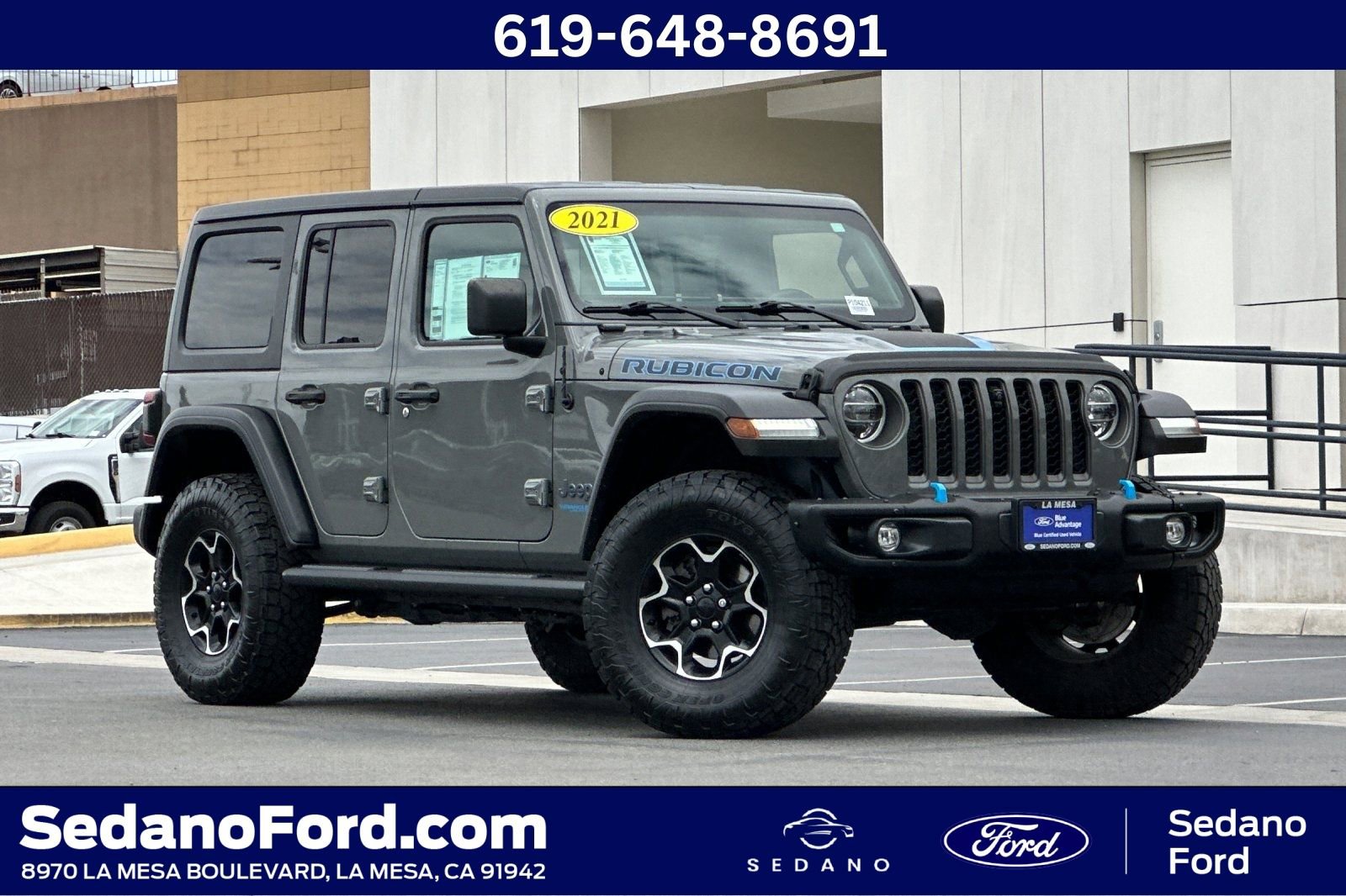 Used 2021 Jeep Wrangler Unlimited Rubicon 4xe w/ Steel Bumper Group