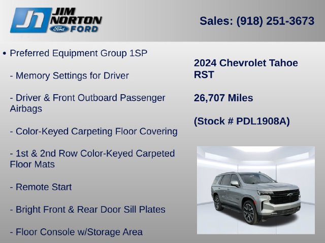 Used 2024 Chevrolet Tahoe RST w/ Luxury Package AWD/4WD image 11
