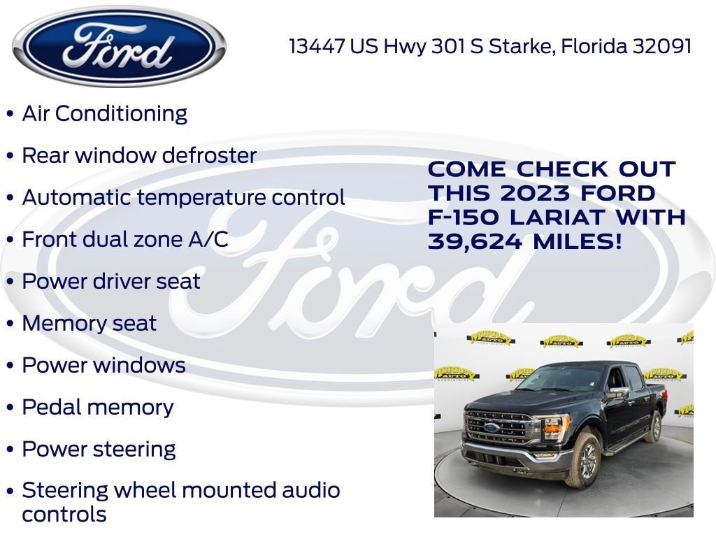 Certified 2023 Ford F150 Lariat w/ Trailer Tow Package image 22