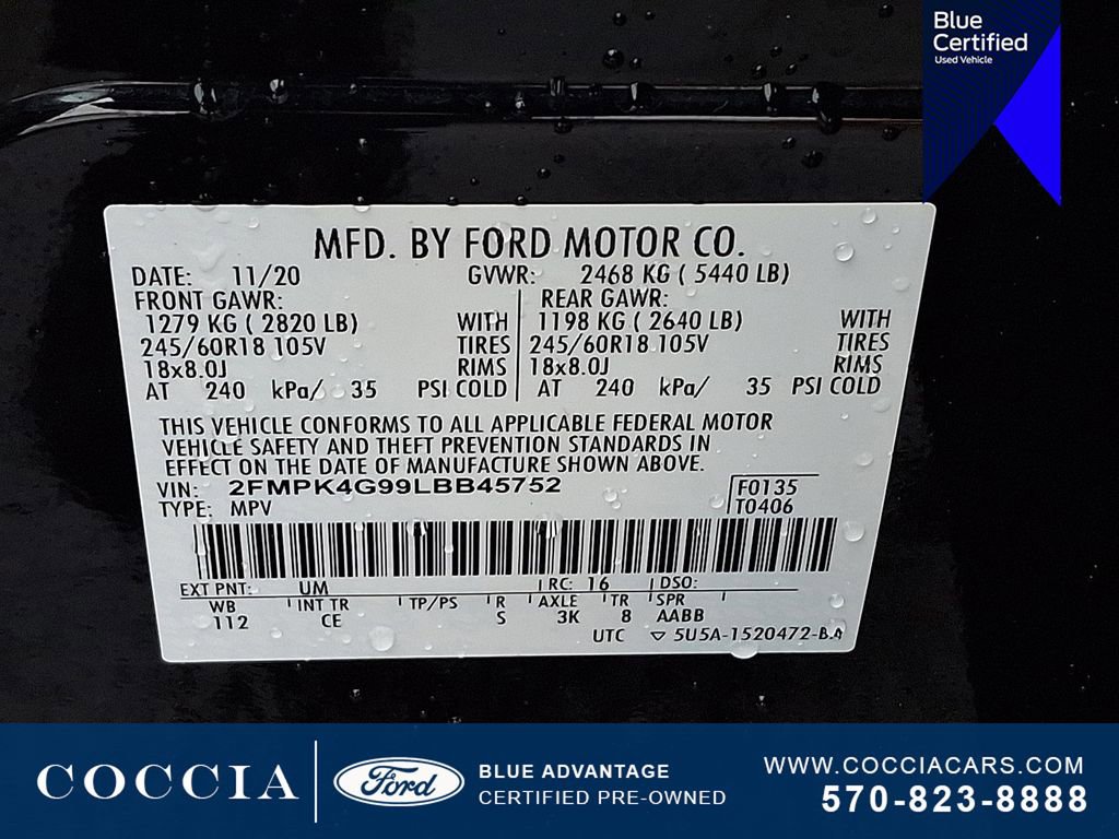 Certified 2020 Ford Edge SE AWD/4WD image 26