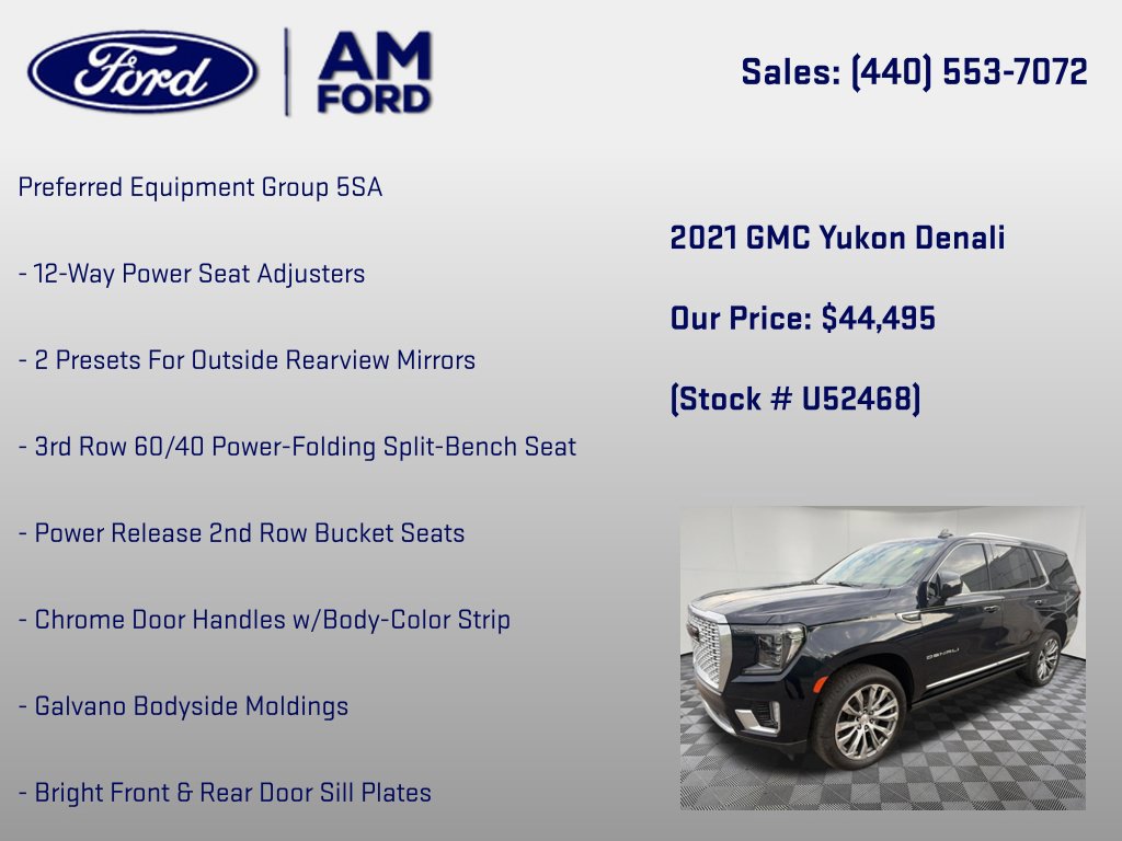 Used 2021 GMC Yukon Denali w/ Denali Premium Package AWD/4WD image 6