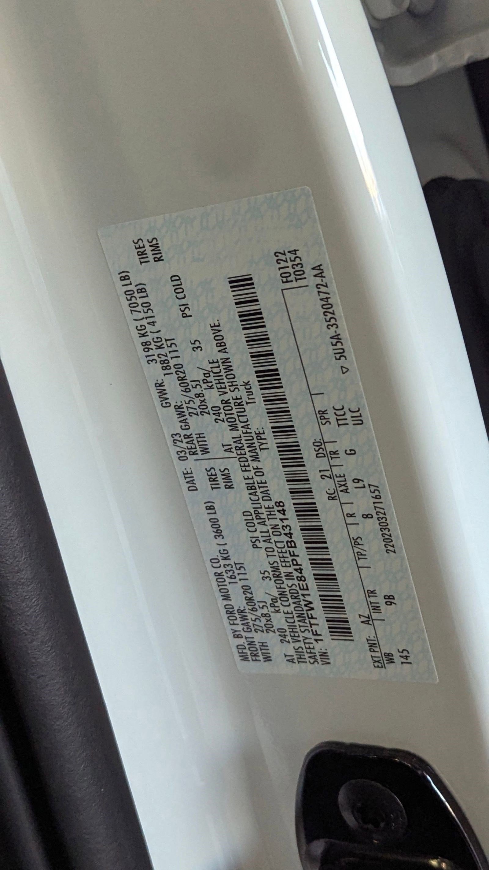 Certified 2023 Ford F150 Platinum w/ Equipment Group 701A High image 20