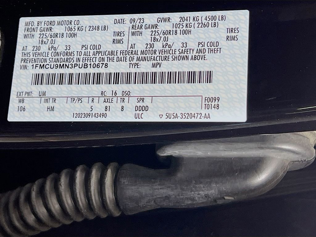 Certified 2023 Ford Escape ST-Line w/ Tech Pack #1 image 36