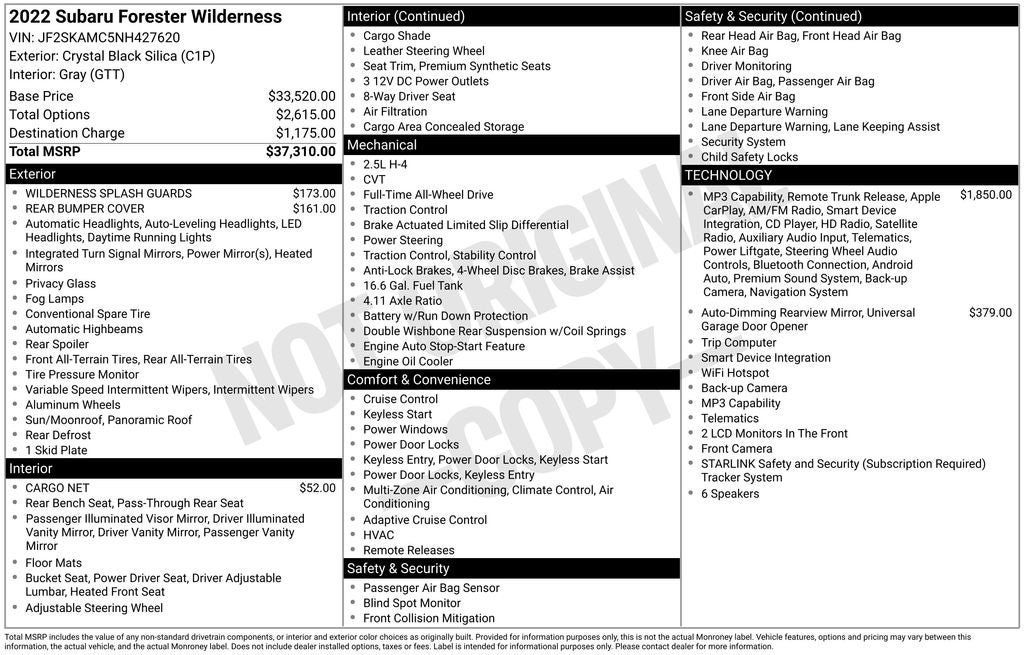 Used 2022 Subaru Forester Wilderness AWD/4WD image 40