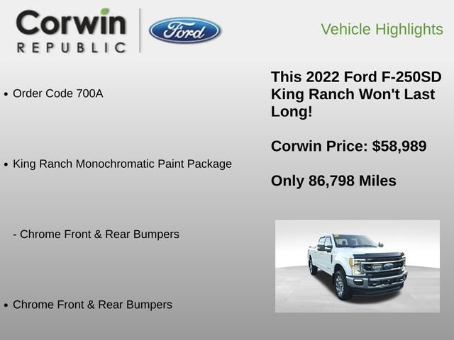 Certified 2022 Ford F250 King Ranch w/ Chrome Package image 9