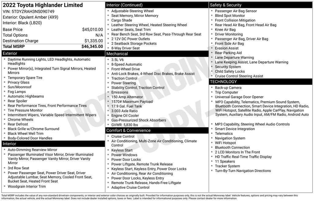 Used 2022 Toyota Highlander Limited image 22