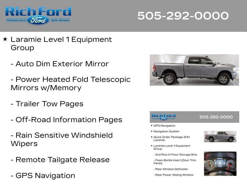 Used 2024 RAM 2500 Laramie w/ Safety Group AWD/4WD image 78