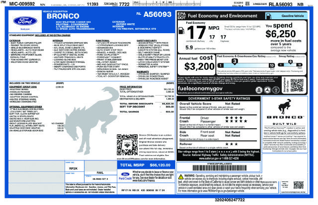 Certified 2024 Ford Bronco Wildtrak AWD/4WD image 31