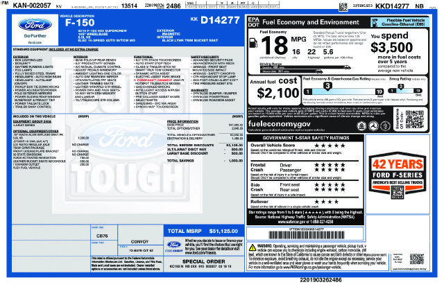 Certified 2019 Ford F150 Lariat AWD/4WD image 36