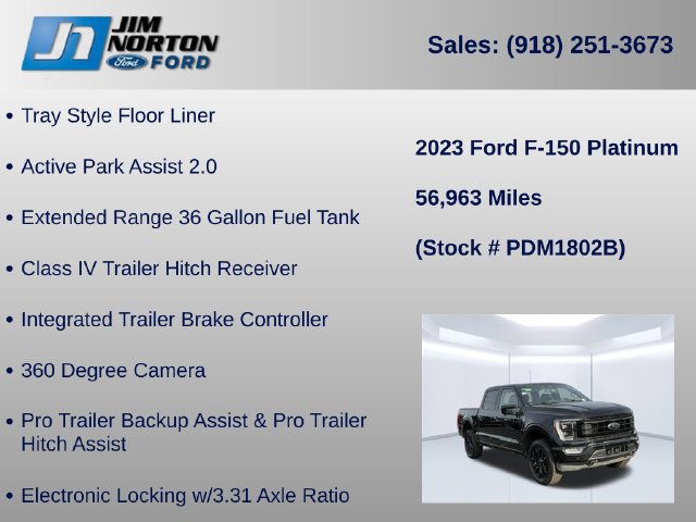 Certified 2023 Ford F150 Platinum w/ Equipment Group 701A High AWD/4WD image 43