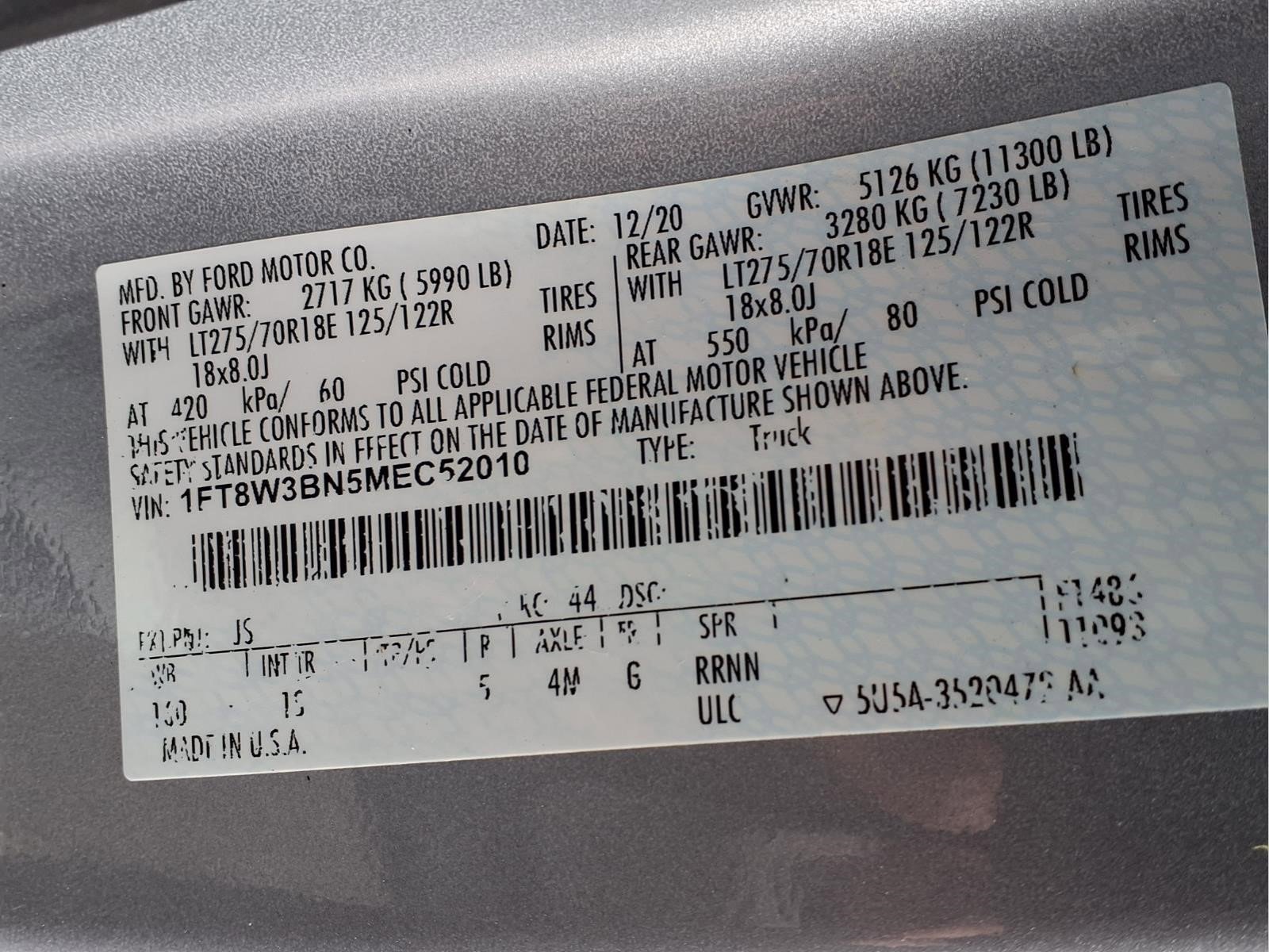 Certified 2021 Ford F350 XL w/ STX Appearance Package AWD/4WD image 27