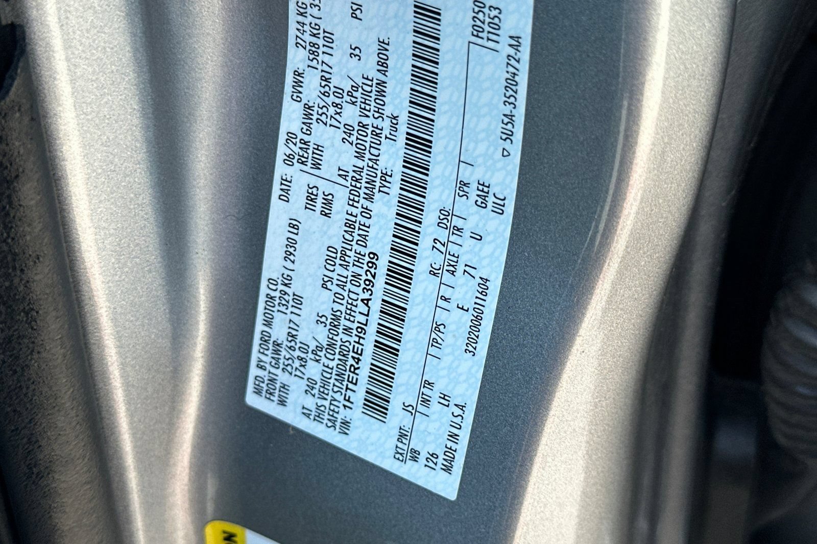 Certified 2020 Ford Ranger XL w/ Equipment Group 101A Mid RWD image 49