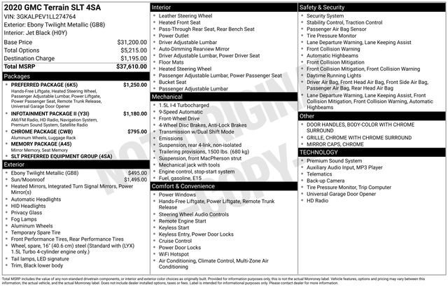 Used 2020 GMC Terrain SLT w/ Preferred Package image 18