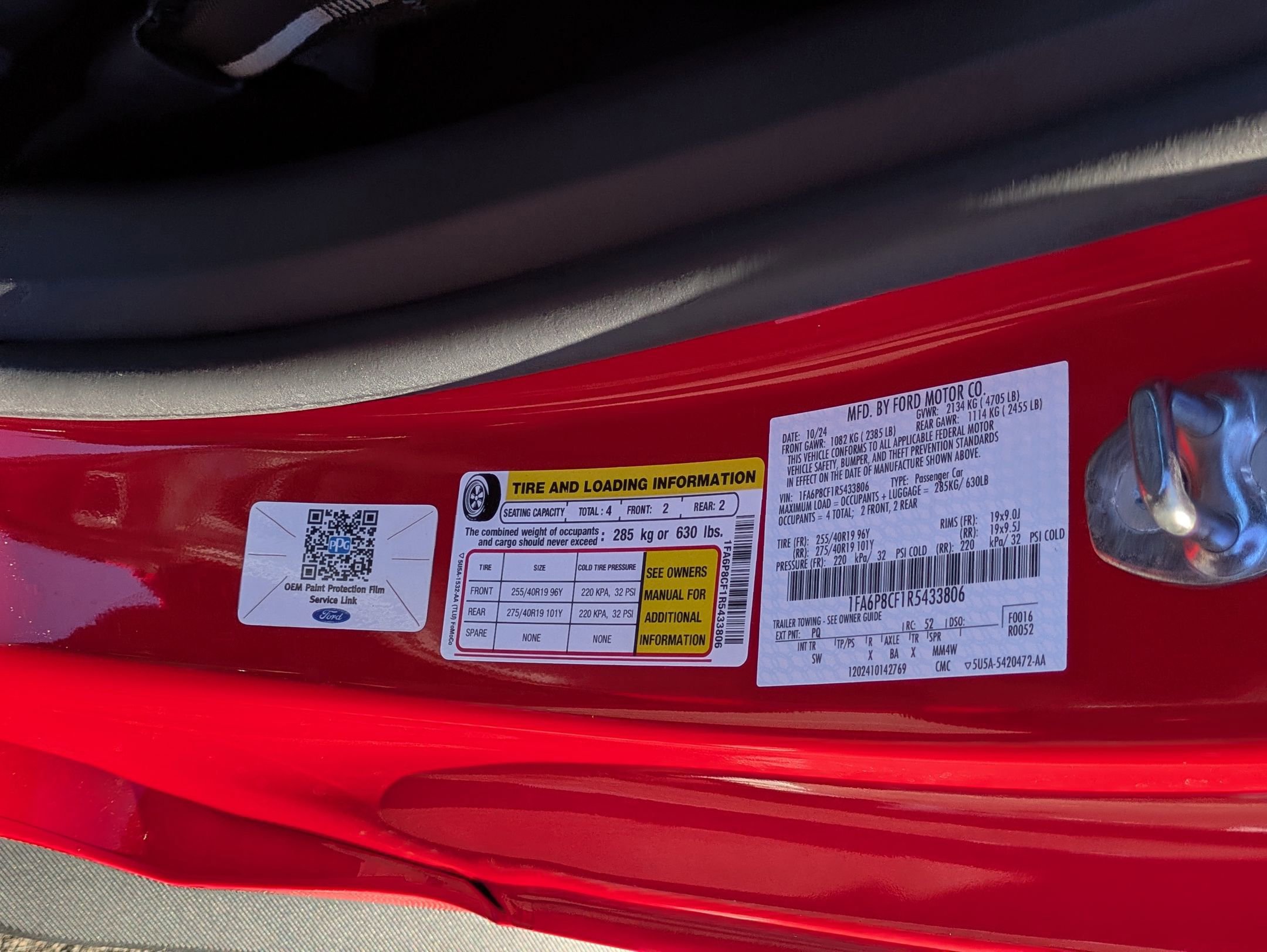 Certified 2024 Ford Mustang GT Premium w/ GT Performance Package image 39