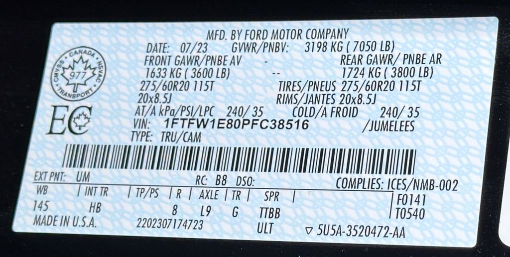 Certified 2023 Ford F150 Lariat w/ Equipment Group 502A High image 62