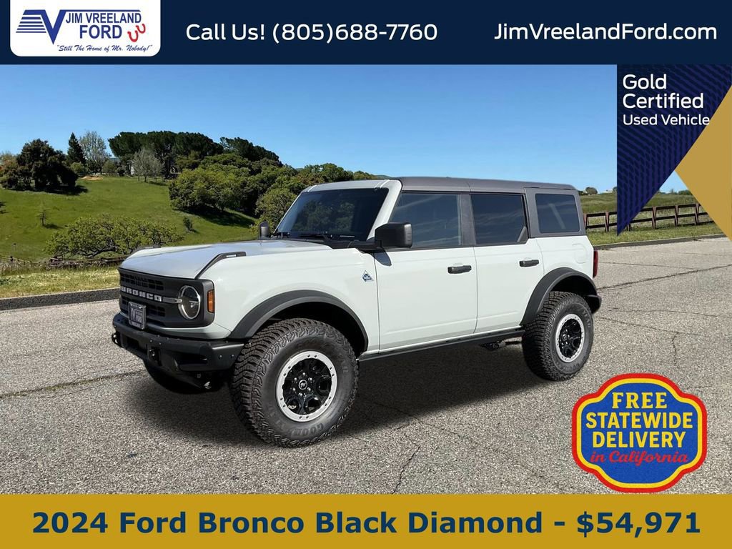 Certified 2024 Ford Bronco Black Diamond w/ Sasquatch Package image 1