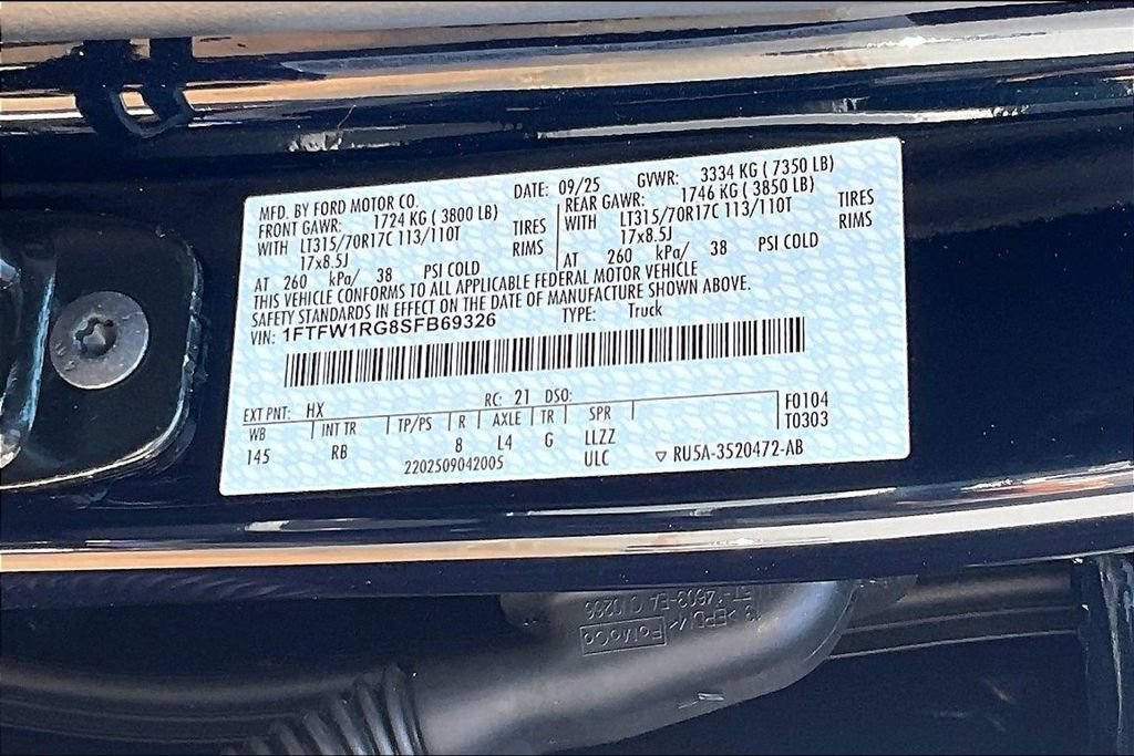 Certified 2025 Ford F150 Raptor AWD/4WD image 35