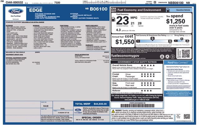 Certified 2022 Ford Edge Titanium AWD/4WD image 4