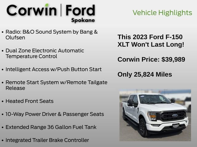 Certified 2023 Ford F150 XLT w/ Equipment Group 302A High AWD/4WD image 37