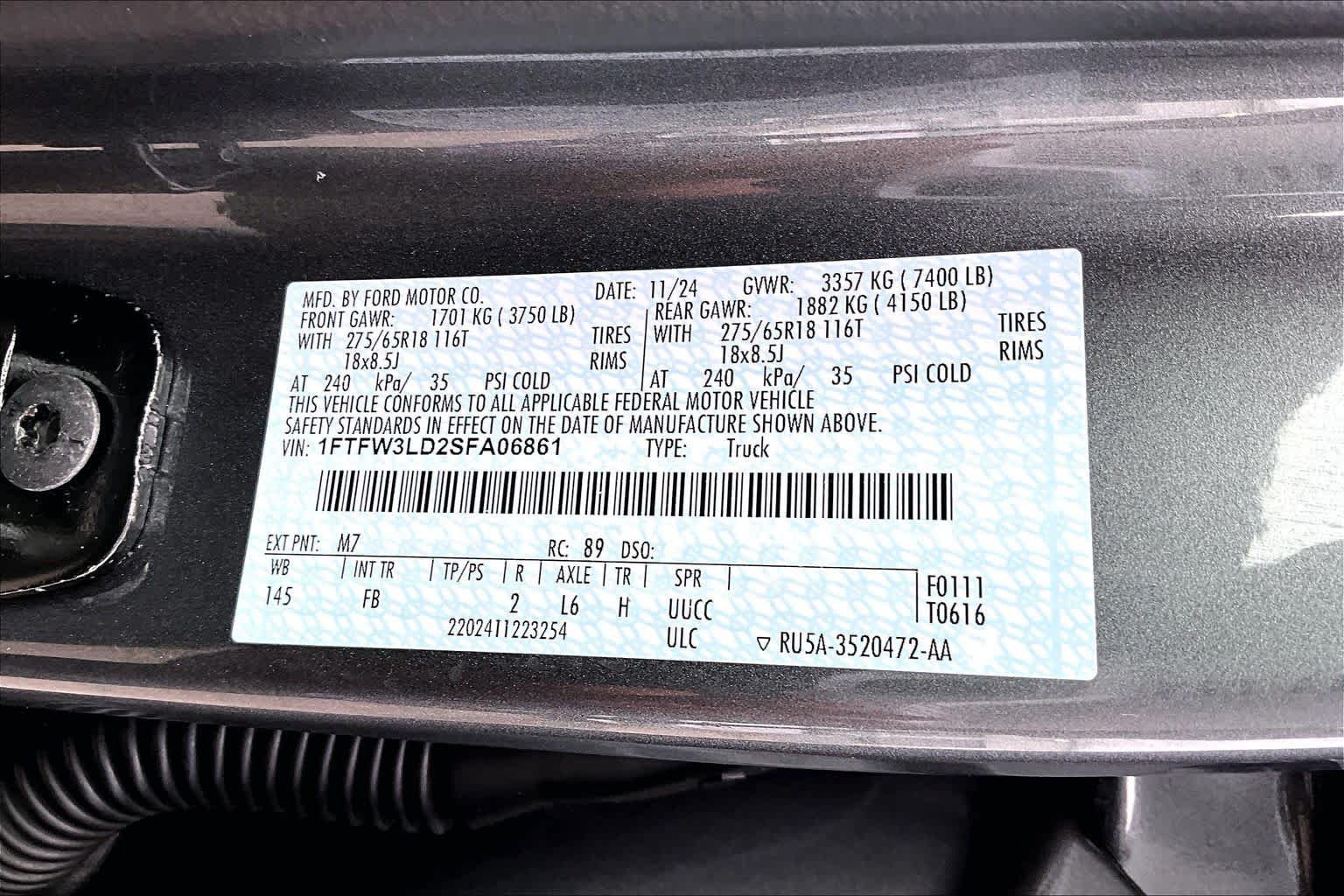 Certified 2025 Ford F150 XLT w/ Equipment Group 302A MID AWD/4WD image 34