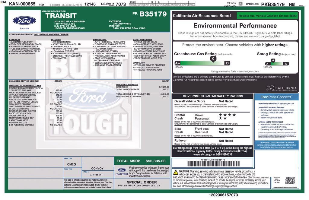 Certified 2023 Ford Transit 250 Medium Roof RWD image 18