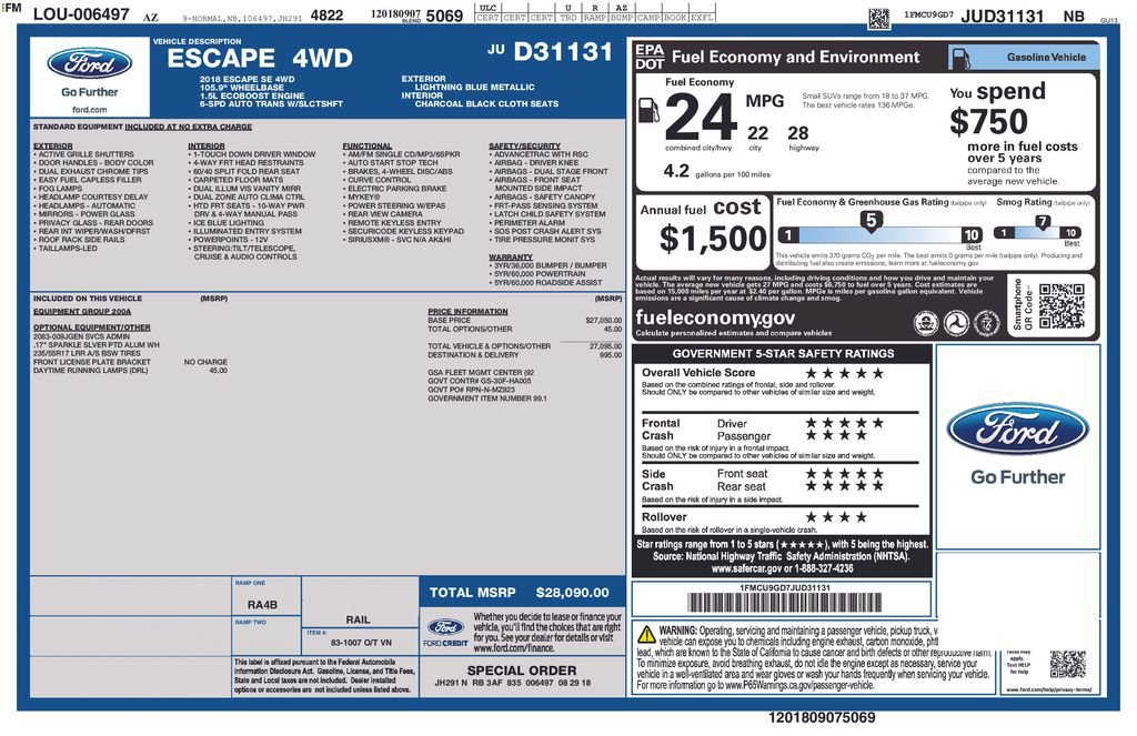 Certified 2018 Ford Escape SE AWD/4WD image 45