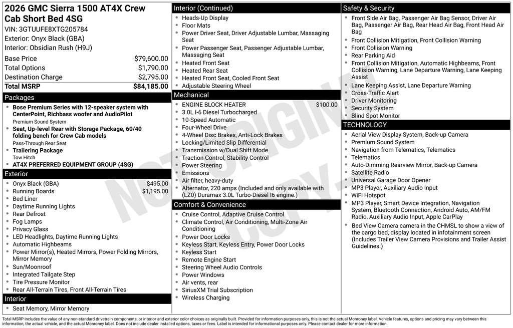 Used 2026 GMC Sierra 1500 AT4X AWD/4WD image 26
